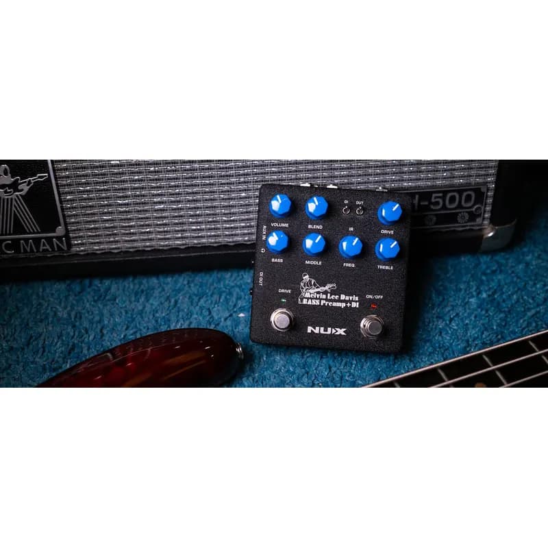 Nux MLD Bass Preamp + DI, Melvin Lee Davis Signature Bass Preamp + DI